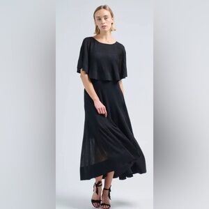 $1050 Zimmermann Crush Pleated Cape Maxi Dress-Size 0P- AMAZING~